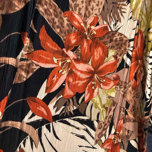 BFA Classic Maxi Floral Dress Sz 3X Colorful Boho Lagenlook Artsy Fall Romantic - Picture 6 of 11